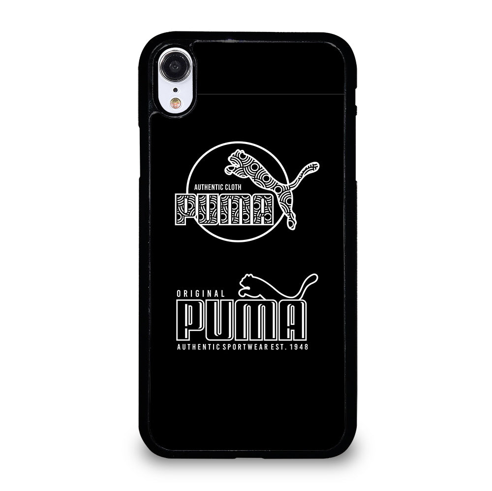 PUMA BLACK LOGO iPhone XR Case Cover