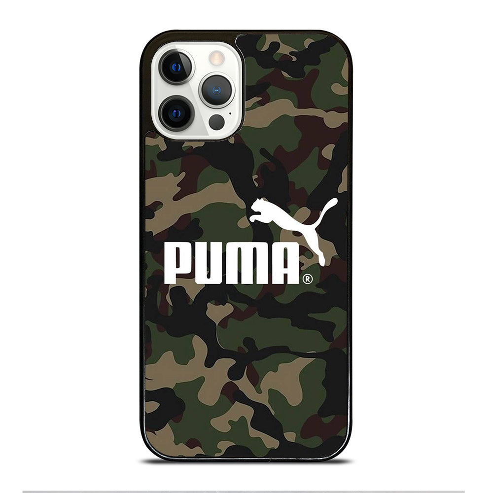 PUMA LOGO CAMO iPhone 12 Pro Case Cover