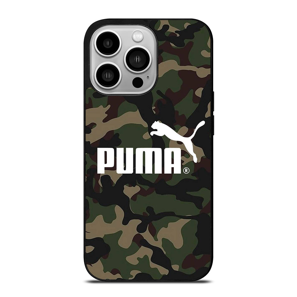 PUMA LOGO CAMO iPhone 14 Pro Case Cover