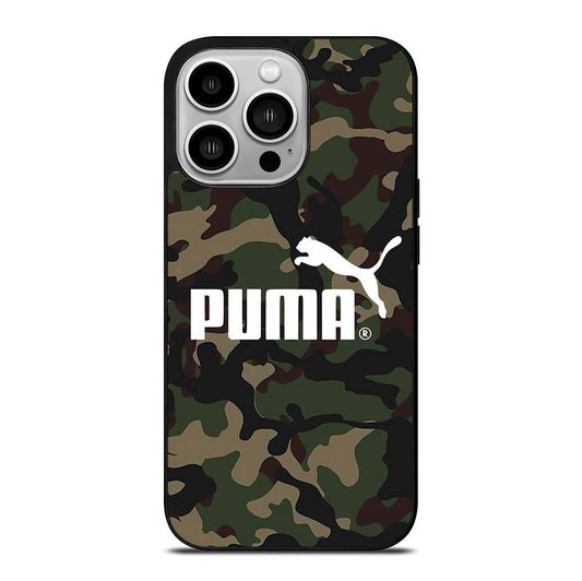 PUMA LOGO CAMO iPhone 14 Pro Case Cover