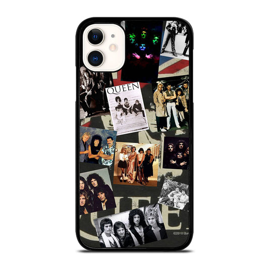 QUEEN BAND ROCK COLLAGE iPhone 11 Case Cover