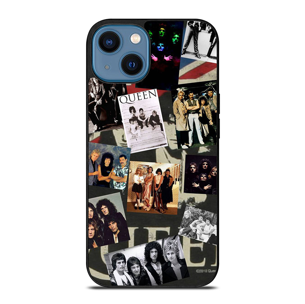 QUEEN BAND ROCK COLLAGE iPhone 14 Case Cover