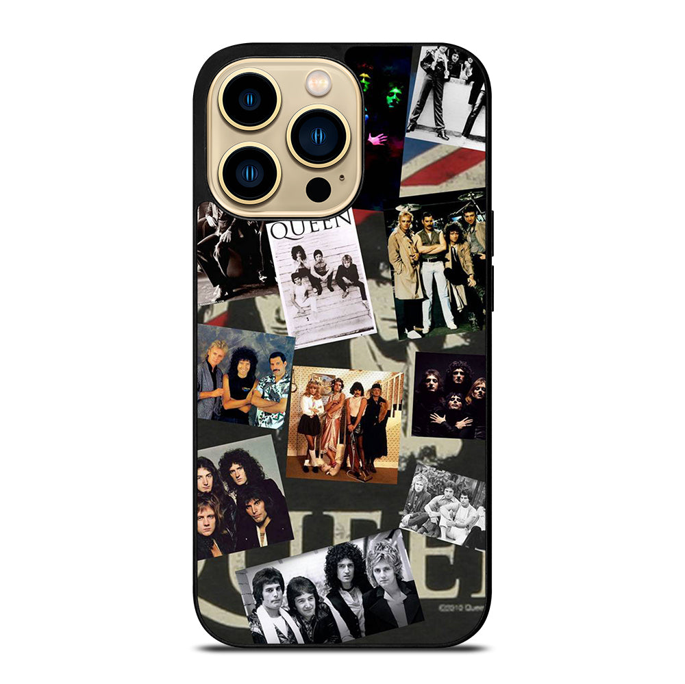 QUEEN BAND ROCK COLLAGE iPhone 14 Pro Max Case Cover