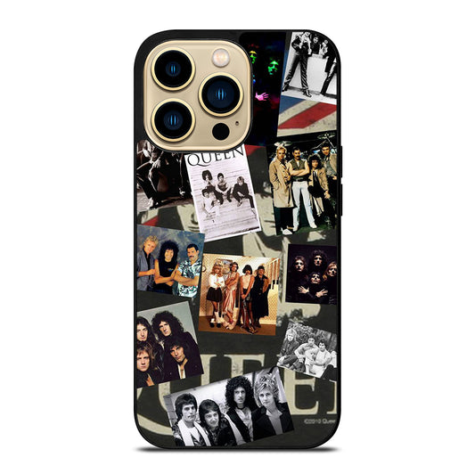 QUEEN BAND ROCK COLLAGE iPhone 14 Pro Max Case Cover