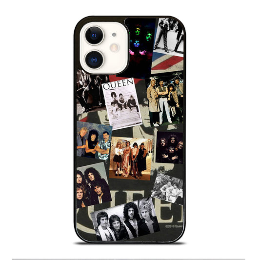 QUEEN BAND ROCK COLLAGE iPhone 12 Case Cover