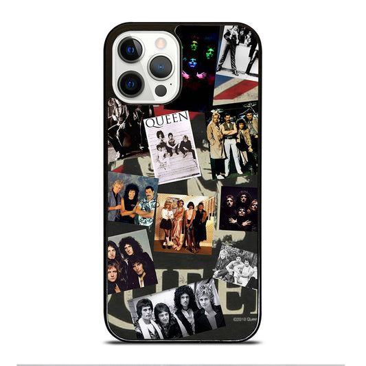 QUEEN BAND ROCK COLLAGE iPhone 12 Pro Case Cover