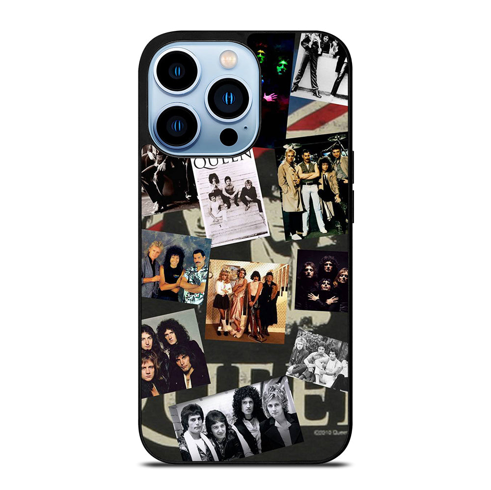 QUEEN BAND ROCK COLLAGE iPhone 13 Pro Max Case Cover