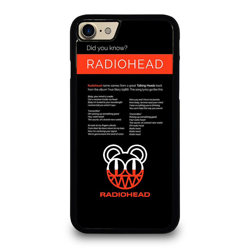 RADIOHEAD BAND LYRIC iPhone 7 / 8 Case Cover