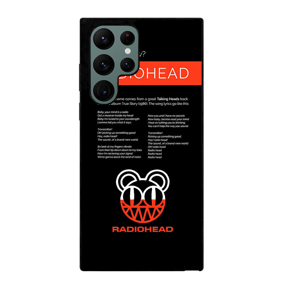 RADIOHEAD BAND LYRIC Samsung Galaxy S22 Ultra Case Cover
