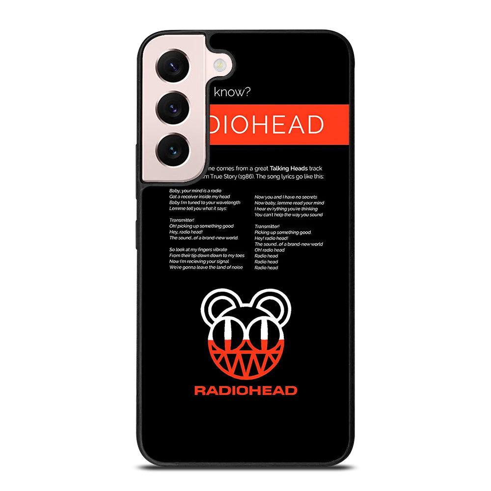 RADIOHEAD BAND LYRIC Samsung Galaxy S22 Plus Case Cover