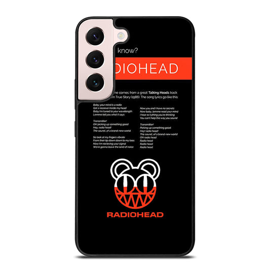 RADIOHEAD BAND LYRIC Samsung Galaxy S22 Plus Case Cover