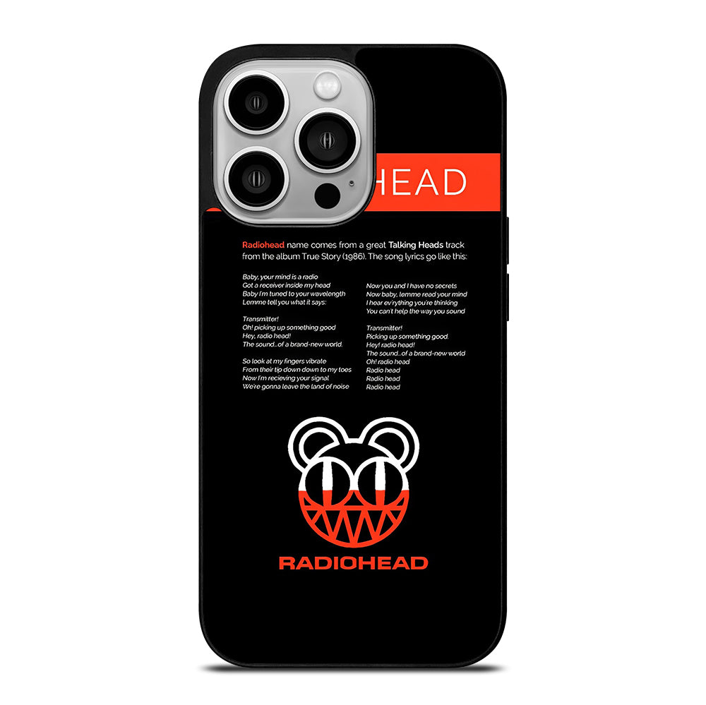 RADIOHEAD BAND LYRIC iPhone 14 Pro Case Cover