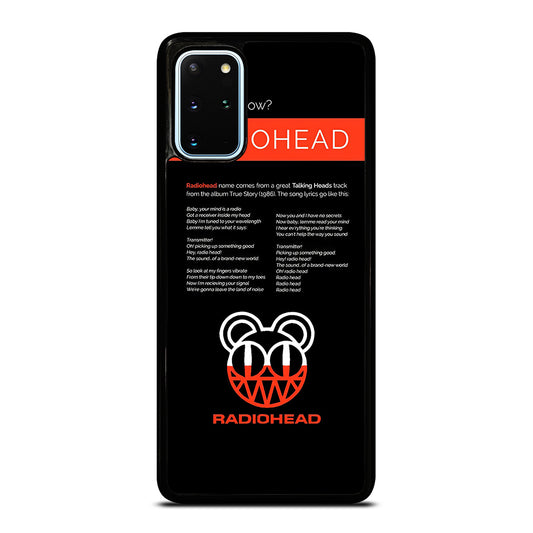 RADIOHEAD BAND LYRIC Samsung Galaxy S20 Plus Case Cover