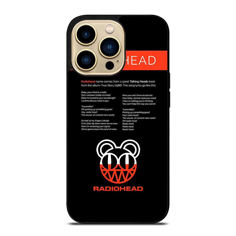 RADIOHEAD BAND LYRIC iPhone 14 Pro Max Case Cover