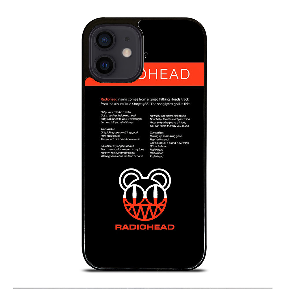 RADIOHEAD BAND LYRIC iPhone 12 Mini Case Cover