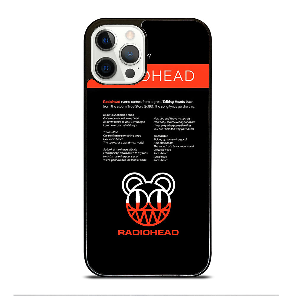 RADIOHEAD BAND LYRIC iPhone 12 Pro Case Cover