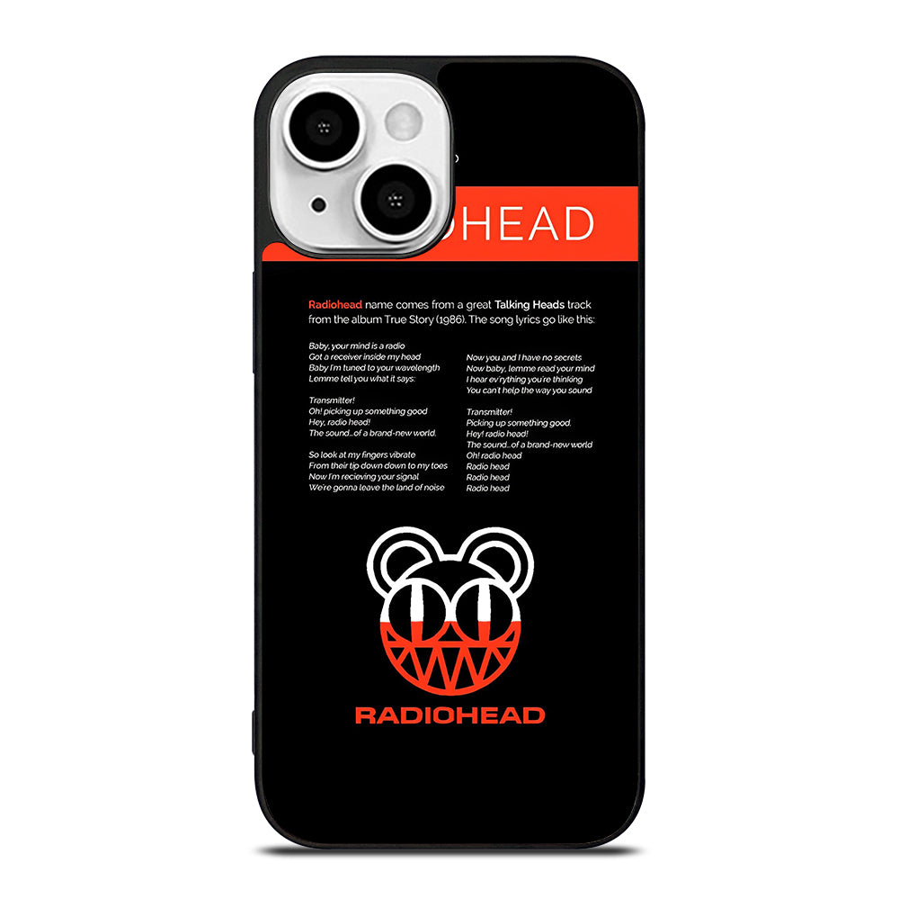 RADIOHEAD BAND LYRIC iPhone 13 Mini Case Cover