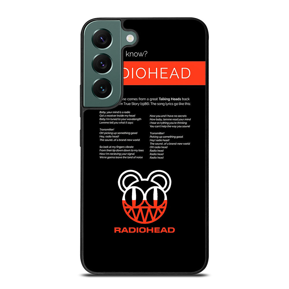 RADIOHEAD BAND LYRIC Samsung Galaxy S22 Case Cover