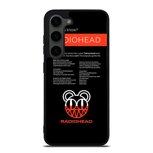 RADIOHEAD BAND LYRIC Samsung Galaxy S23 Plus Case Cover