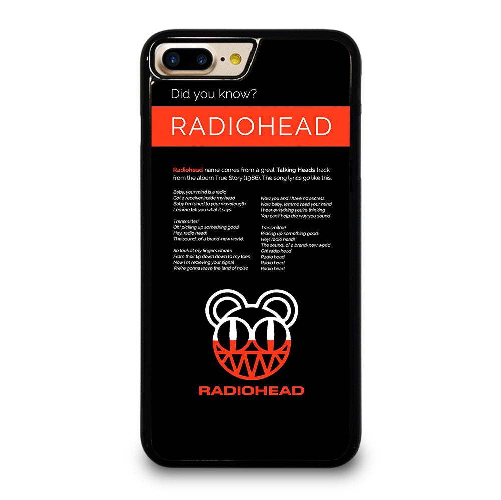 RADIOHEAD BAND LYRIC iPhone 7 / 8 Plus Case Cover