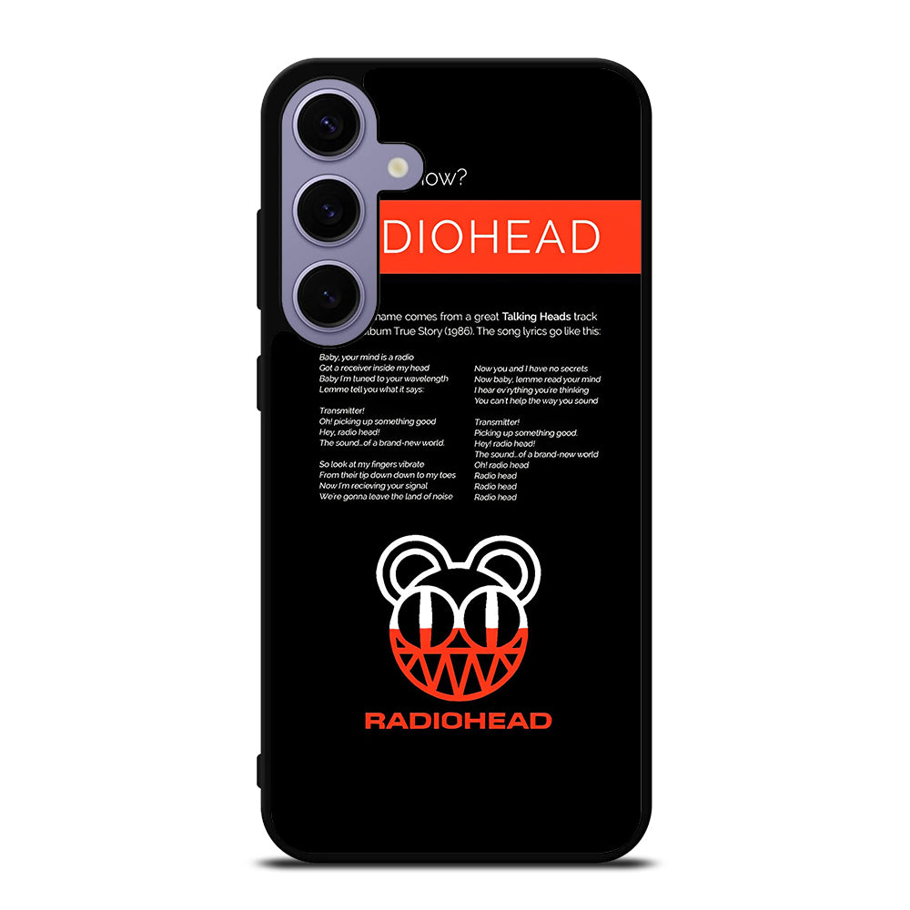 RADIOHEAD BAND LYRIC Samsung Galaxy S24 Plus Case Cover