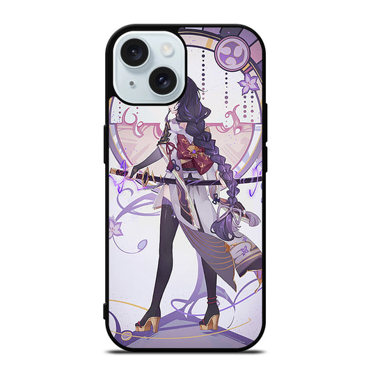 RAIDEN SHOGUN GENSHIN IMPACT GAME 1 iPhone 15 Case Cover