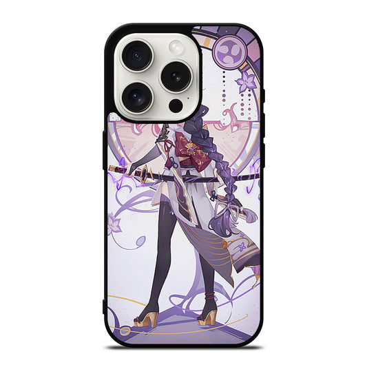 RAIDEN SHOGUN GENSHIN IMPACT GAME 1 iPhone 15 Pro Case Cover