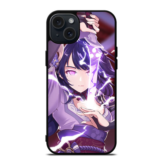 RAIDEN SHOGUN GENSHIN IMPACT GAME 2 iPhone 15 Plus Case Cover