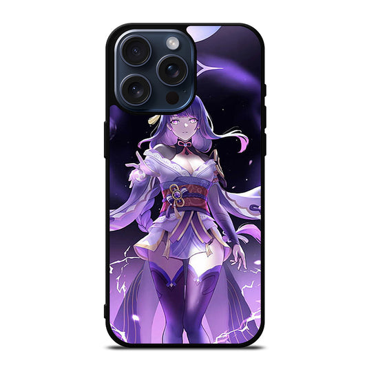 RAIDEN SHOGUN GENSHIN IMPACT GAME 3 iPhone 15 Pro Max Case Cover