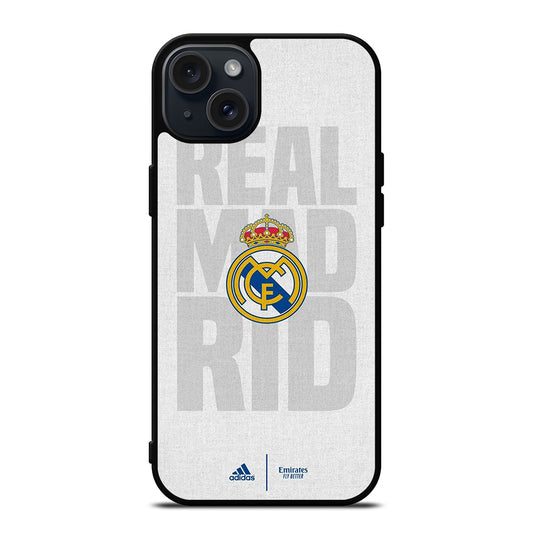 REAL MADRID FC SOCCER LOGO iPhone 15 Plus Case Cover