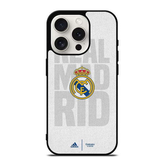 REAL MADRID FC SOCCER LOGO iPhone 15 Pro Case Cover