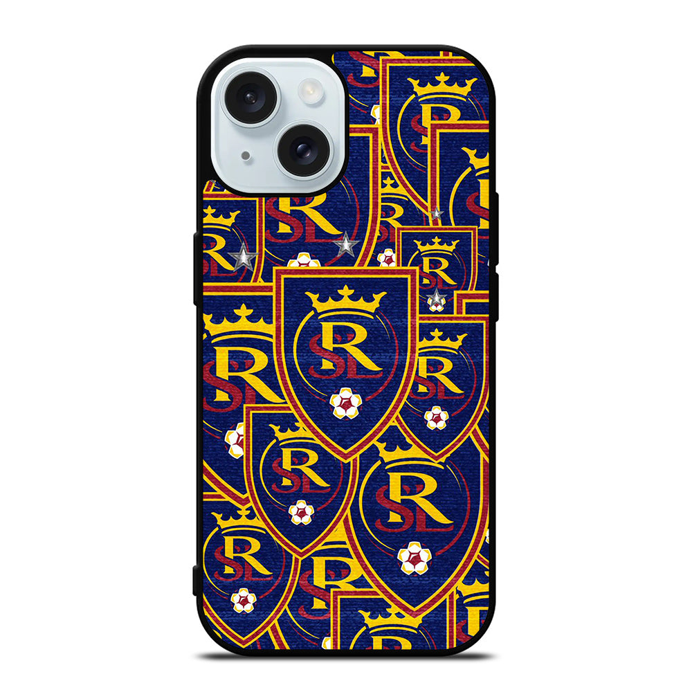 REAL SALT LAKE LOGO PATTERN iPhone 15 Case Cover