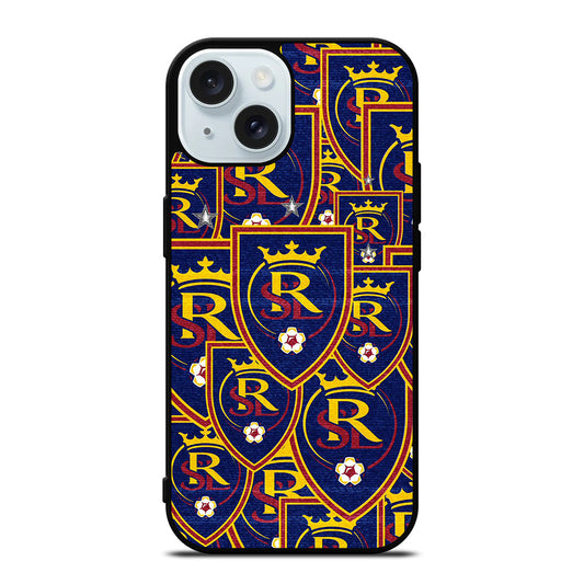 REAL SALT LAKE LOGO PATTERN iPhone 15 Case Cover