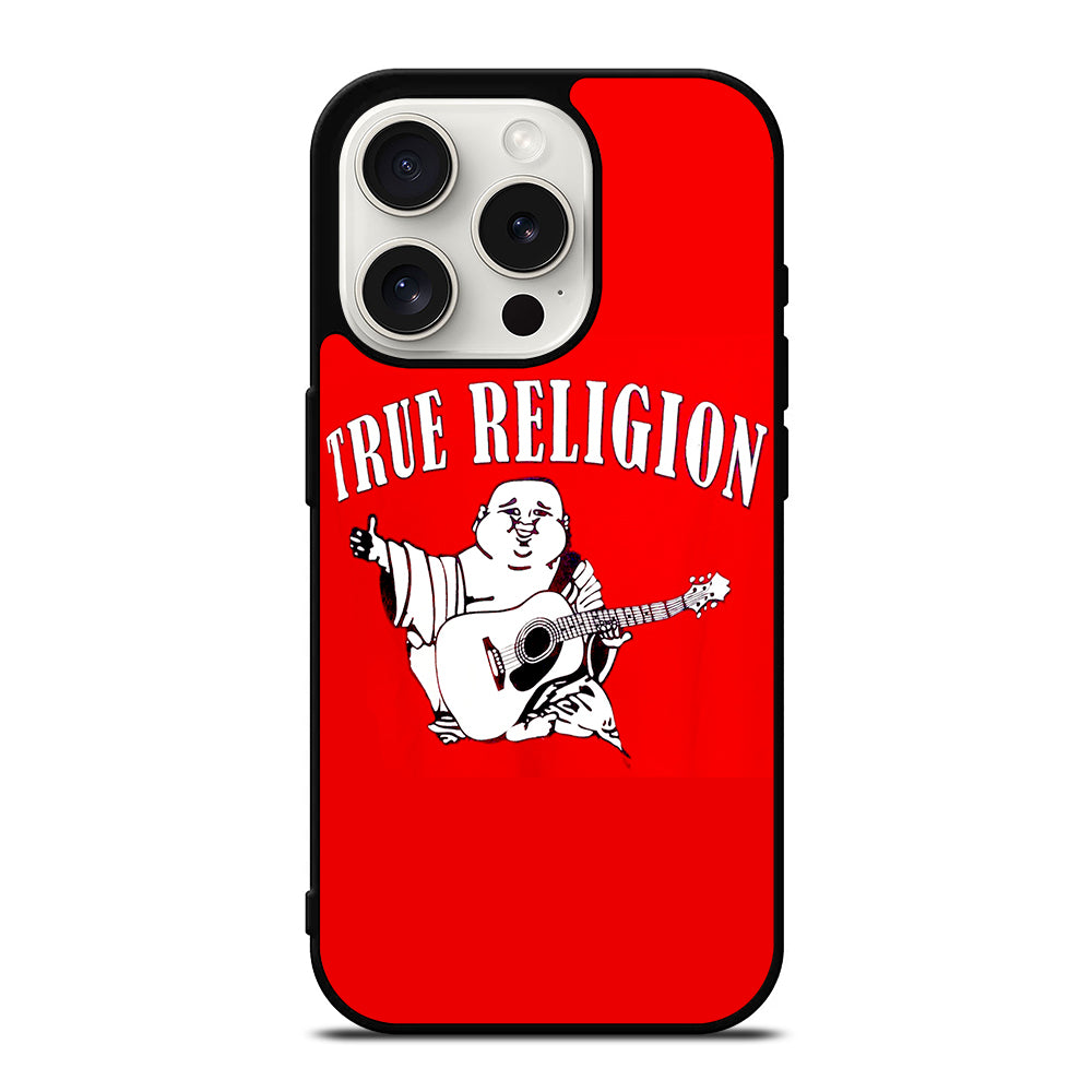 RED BIG BUDDHA TRUE RELIGION LOGO 2 iPhone 15 Pro Case Cover