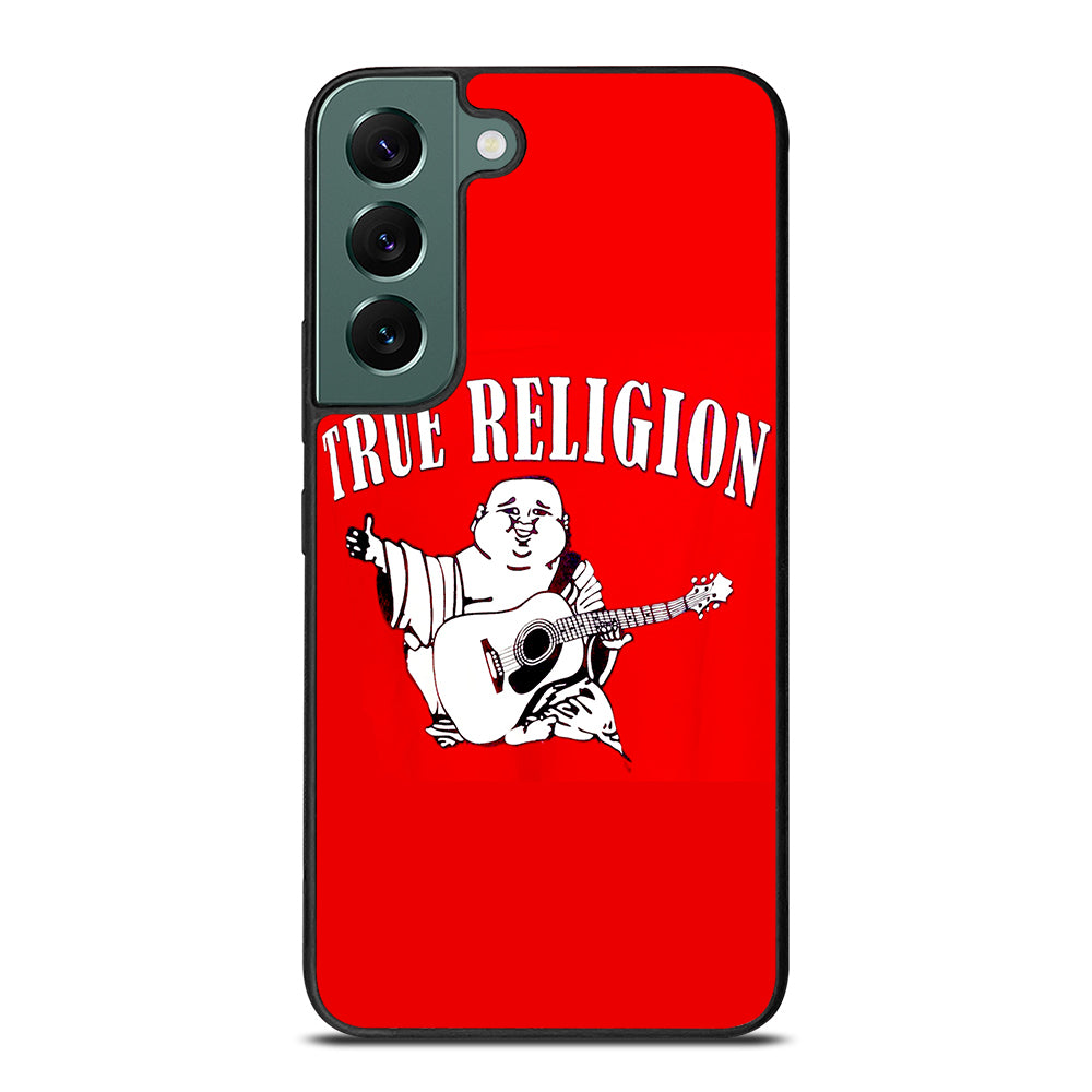 RED BIG BUDDHA TRUE RELIGION LOGO 2 Samsung Galaxy S22 Case Cover