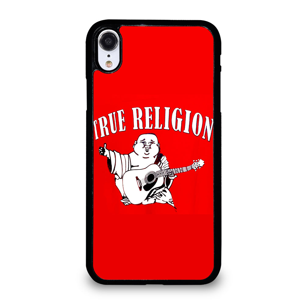 RED BIG BUDDHA TRUE RELIGION LOGO 2 iPhone XR Case Cover