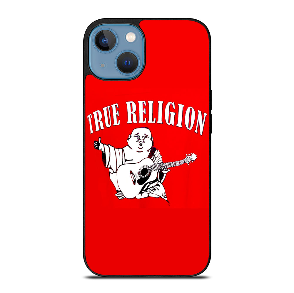 RED BIG BUDDHA TRUE RELIGION LOGO 2 iPhone 13 Case Cover