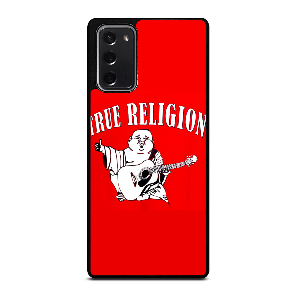 RED BIG BUDDHA TRUE RELIGION LOGO 2 Samsung Galaxy Note 20 Case Cover
