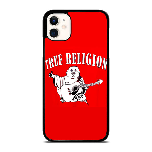 RED BIG BUDDHA TRUE RELIGION LOGO 2 iPhone 11 Case Cover