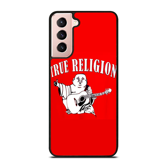 RED BIG BUDDHA TRUE RELIGION LOGO 2 Samsung Galaxy S21 Case Cover