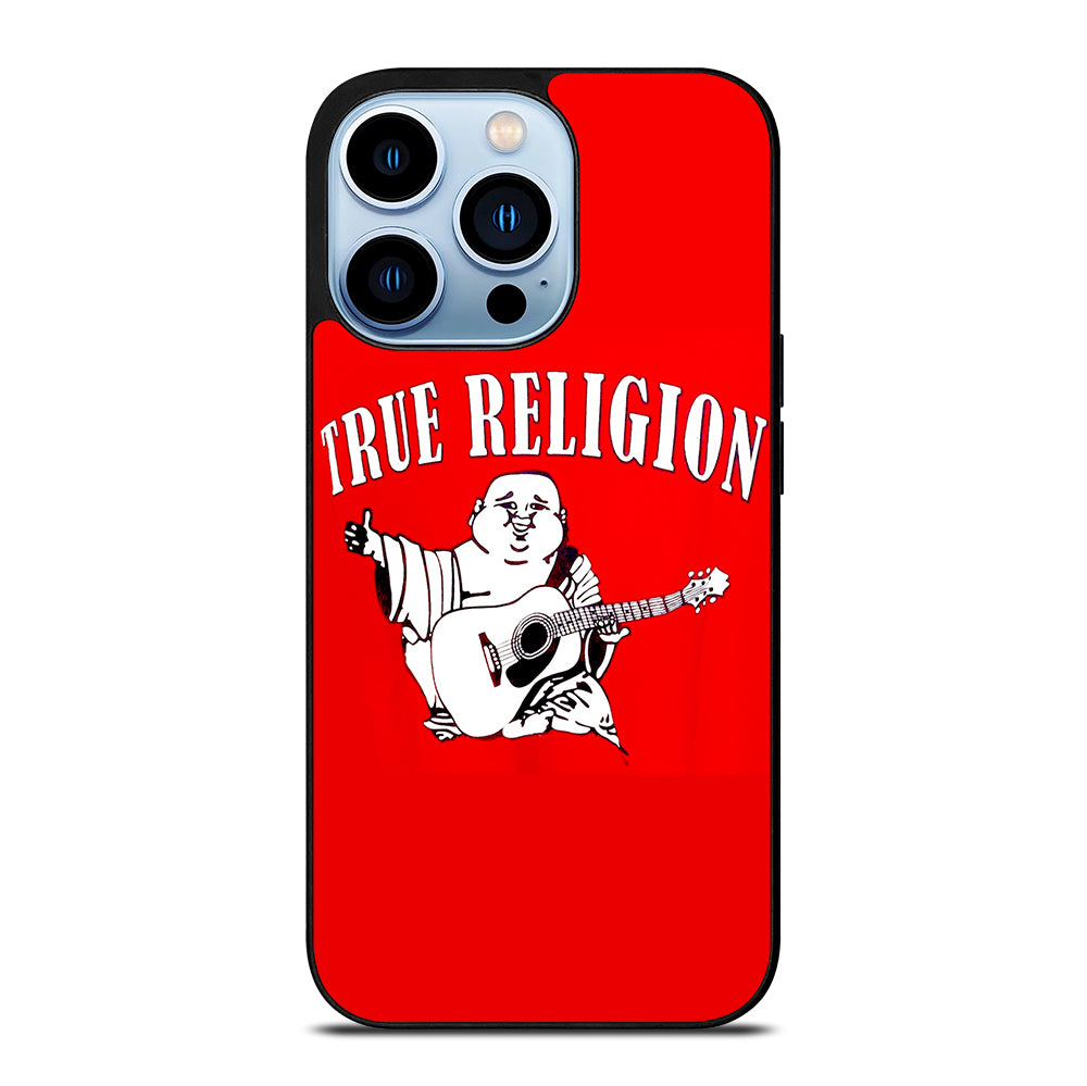 RED BIG BUDDHA TRUE RELIGION LOGO 2 iPhone 13 Pro Max Case Cover