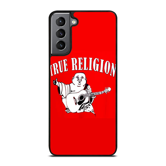 RED BIG BUDDHA TRUE RELIGION LOGO 2 Samsung Galaxy S21 Plus Case Cover
