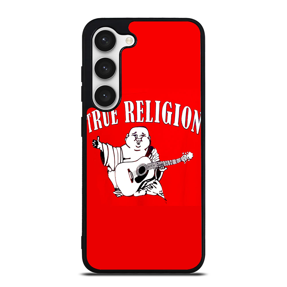 RED BIG BUDDHA TRUE RELIGION LOGO 2 Samsung Galaxy S23 Case Cover