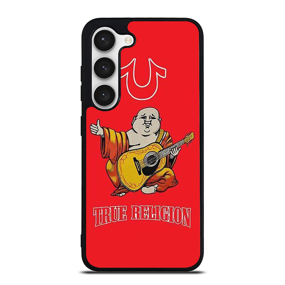 RED BIG BUDDHA TRUE RELIGION LOGO 3 Samsung Galaxy S23 Case Cover