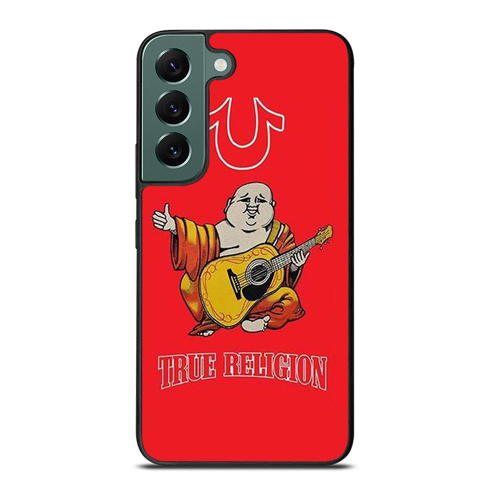 RED BIG BUDDHA TRUE RELIGION LOGO 3 Samsung Galaxy S22 Case Cover