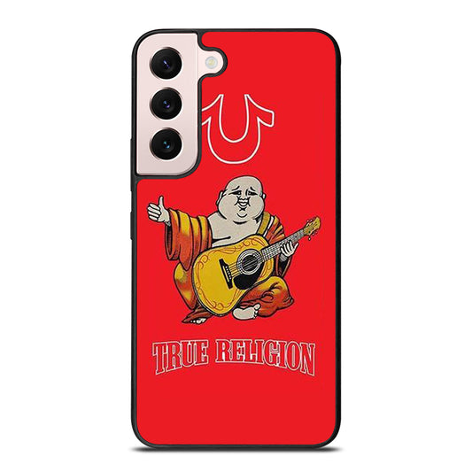 RED BIG BUDDHA TRUE RELIGION LOGO 3 Samsung Galaxy S22 Plus Case Cover
