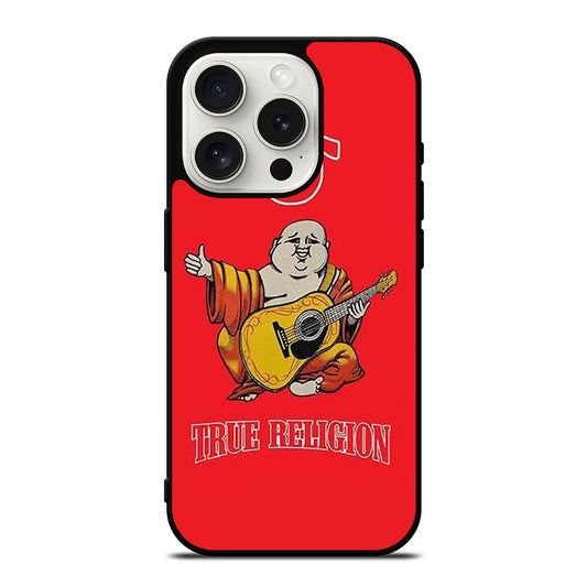 RED BIG BUDDHA TRUE RELIGION LOGO 3 iPhone 15 Pro Case Cover
