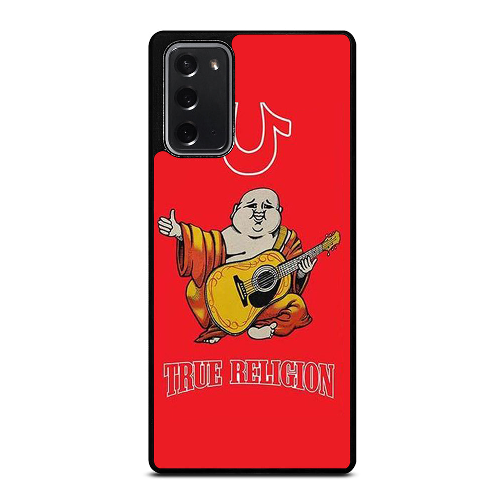 RED BIG BUDDHA TRUE RELIGION LOGO 3 Samsung Galaxy Note 20 Case Cover