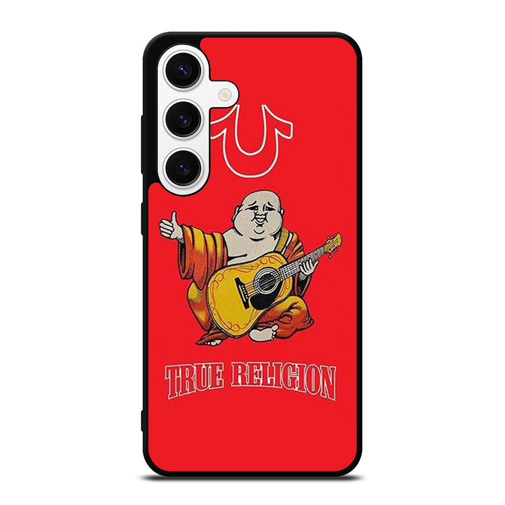RED BIG BUDDHA TRUE RELIGION LOGO 3 Samsung Galaxy S24 Case Cover