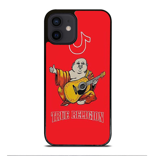RED BIG BUDDHA TRUE RELIGION LOGO 3 iPhone 12 Mini Case Cover